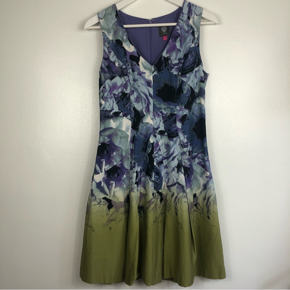 Vince Camuto Fit and Flare Princess Floral Dress Size 4